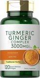 Turmeric Curcumin 2400mg | 180 Capsules | Non-GMO, Gluten Free