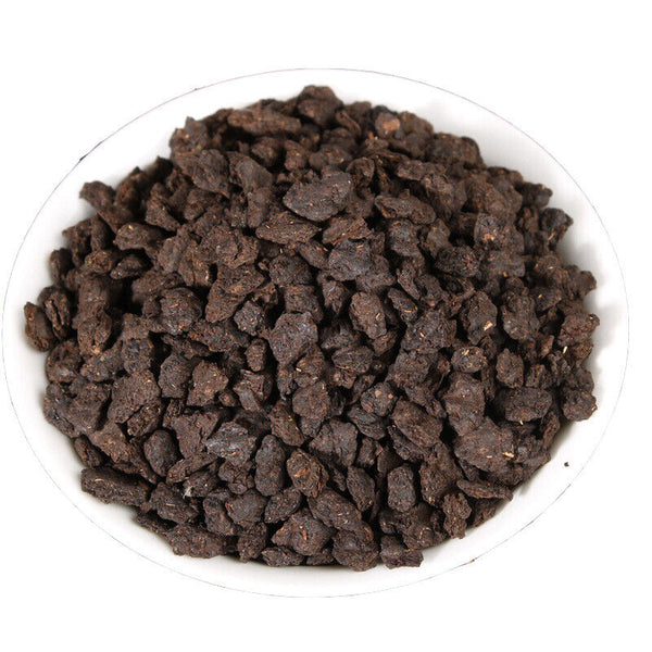Yunnan Puerh Ripe Tea, Menghai Glutinous Fragrance Tea Fossilised Loose Tea 500g