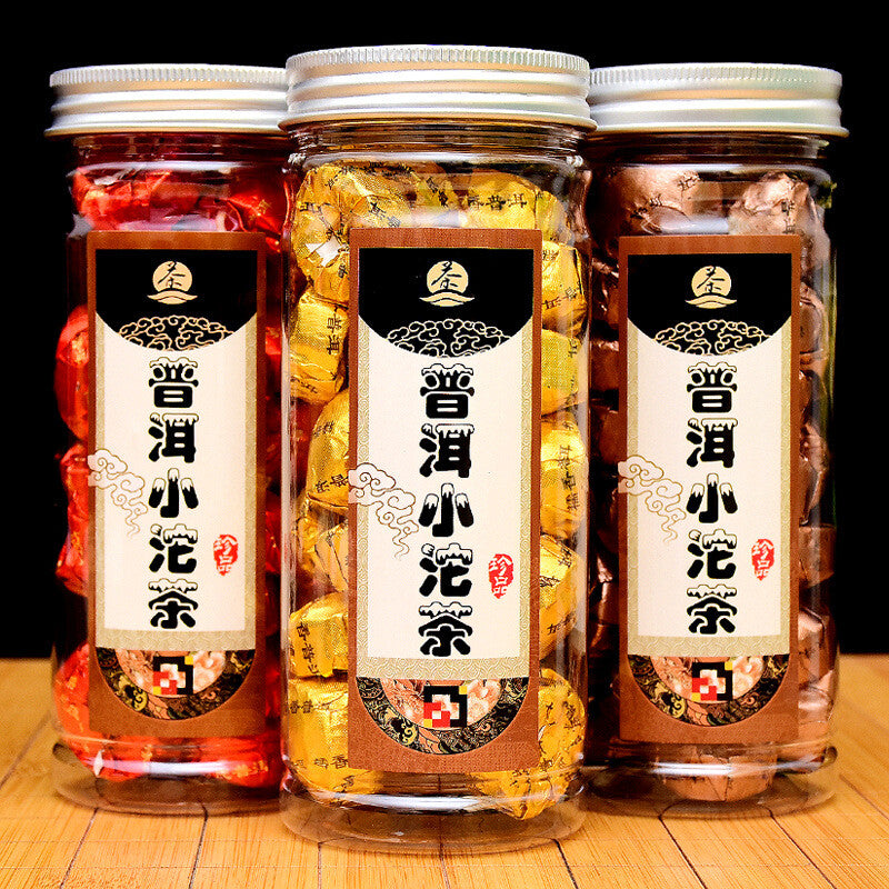 Pu'er Ripe Tea Mini Tuocha Glutinous Rice Flavor Yunnan Menghai Tangerine Peel