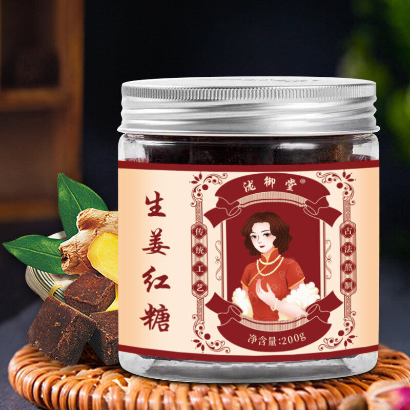 200g Jar, Ancient Method, Women's Care Organic Ginger Rose Red Sugar Blocks Main image