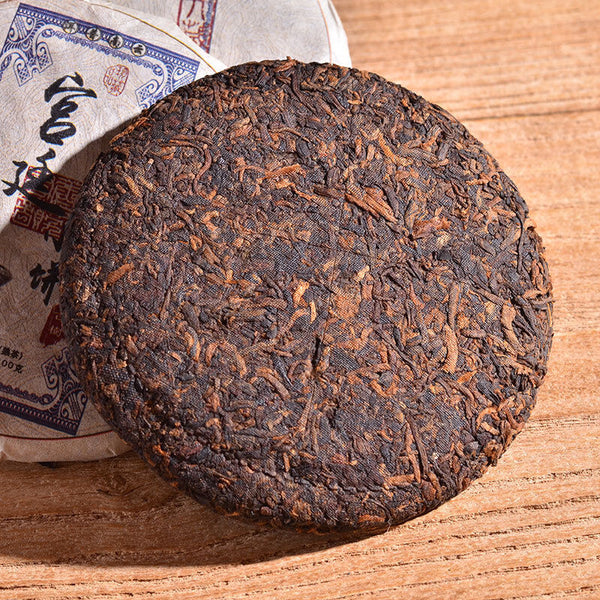 Pu'er Tea Cooked Tea Cake 100g Palace Cake Puerh Tea