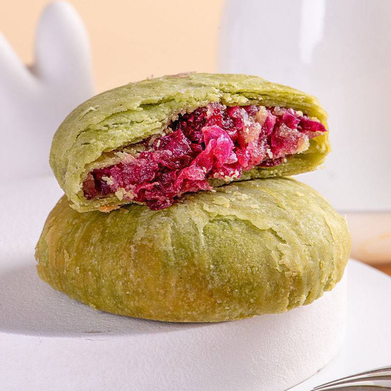 Yunnan Flower Cake Oatmeal Matcha Rose Sweet Potato Snack Breakfast