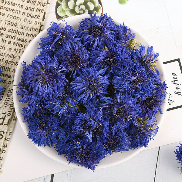 Blue Hibiscus Dried Flowers Cornflower Dried Petals Sapphire Bulk 500g