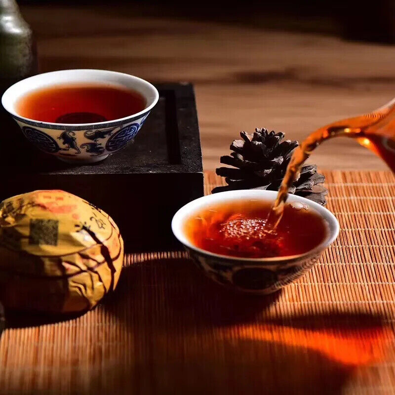 Chinese Tea Shu Ripe Puerh Tea Cake Fenghuang Tuocha Slimming Tea 500g/5pcs Main image