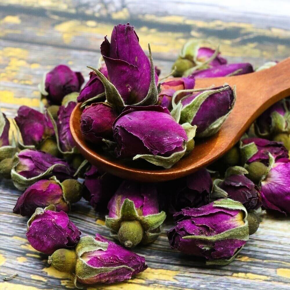 Chinese Purple Rosebud Tea Dried Flower Herbal Floral Blend Natural Loose Leaf Secondary image