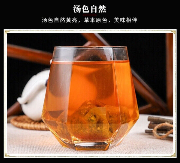 Chrysanthemum Honeysuckle Tea Bags with Loquat Fruit Natural Soothing Blend
