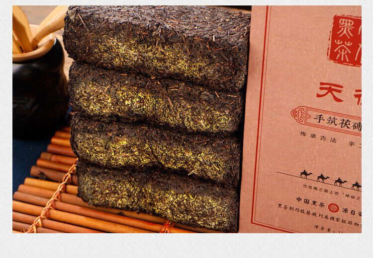 1kg Anhua black tea Jinhua handmade Fu brick tea Tianjian raw material black tea