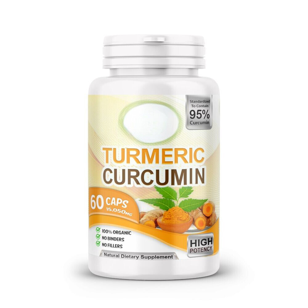 TUMERIC 3000 Mg DAILY TURMERIC MAX Potency CURCUMIN 95% PILLS With Black Pepper Secondary image