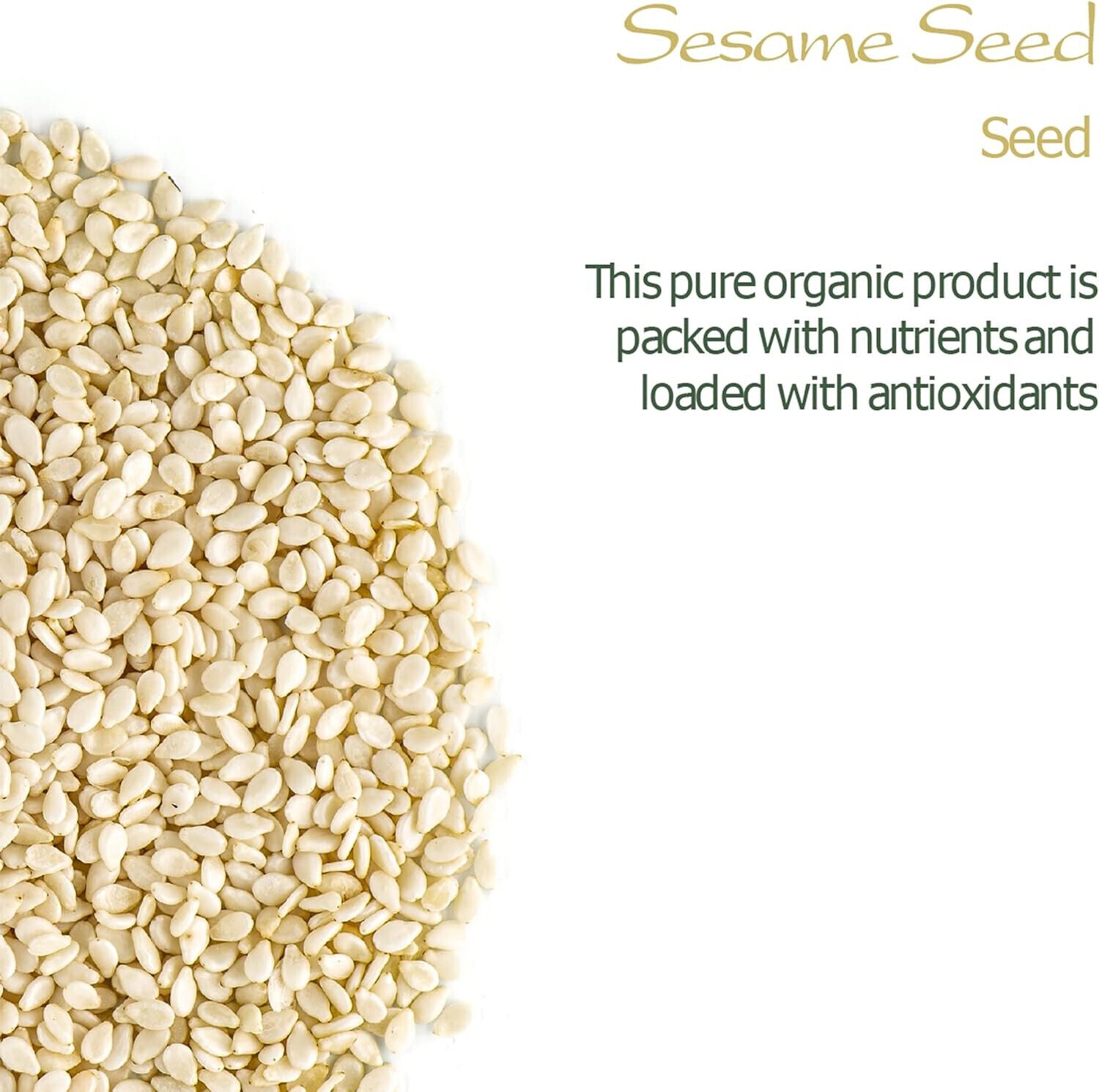 Sesame Seed White Organic Quality - Raw and Shelless 200g Secondary image