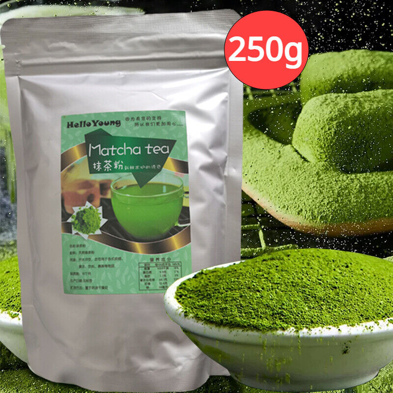 Pure Unsweetened Matcha Powder Keto Low Carb Matcha Green Tea Powder 250g/8.8oz Secondary image