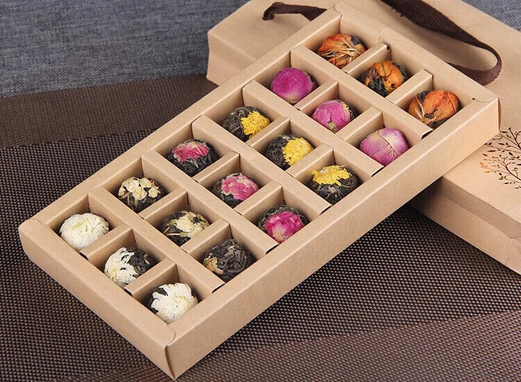 Yunnan Shen Puer Dragon Pearls Different Flower Lily Rose Flower Fragrance Tea