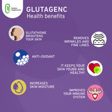 Gluta Genc Glutathione L-Glutathione Capsules Anti-Aging Skin Whitening 60