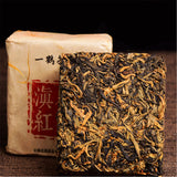 Dianhong Tee  Ancient Old Tree Yunnan Dian Hong Golden Buds Brick Black Tea 250g