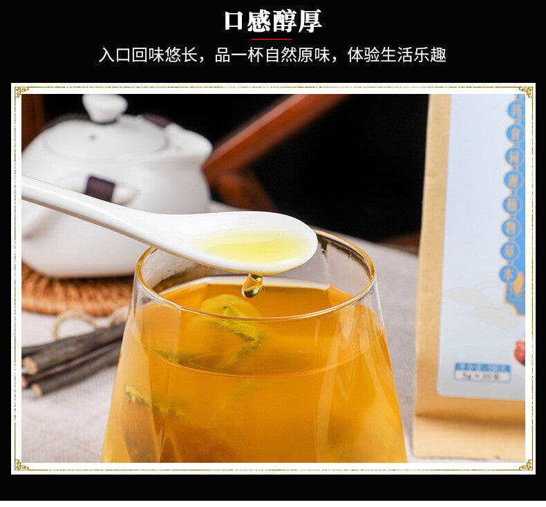 Herbal Tea with Chicory Poria Pueraria Lily and Mulberry in Kraft Paper Bag