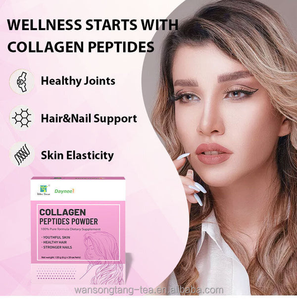 Kollagen Peptide Pulver Drink Whitening Glow Enzyme Proteine Pulver 6g*20bags