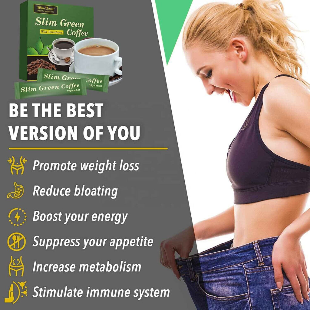 Slimming Healthy Coffee Powderinstant Slim Green Coffee Lose Weight 10g*18