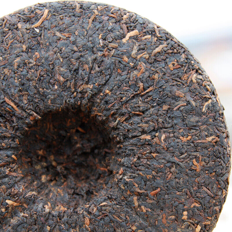 Pu-erh Tea Puer Shu Pu'er Puerh Ripe Tea Cake 500g Menghai Tributary Golden Bud