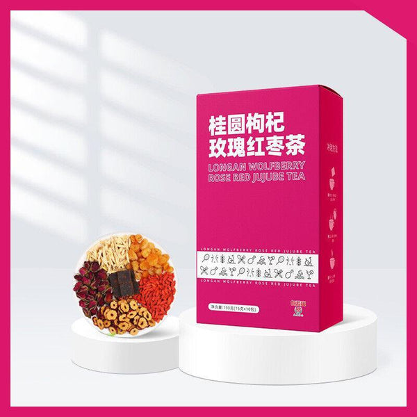 Aunt Aunt Sent Girlfriend Brewing Goddess Tea Longan Wolfberry Rose Red Date Tea