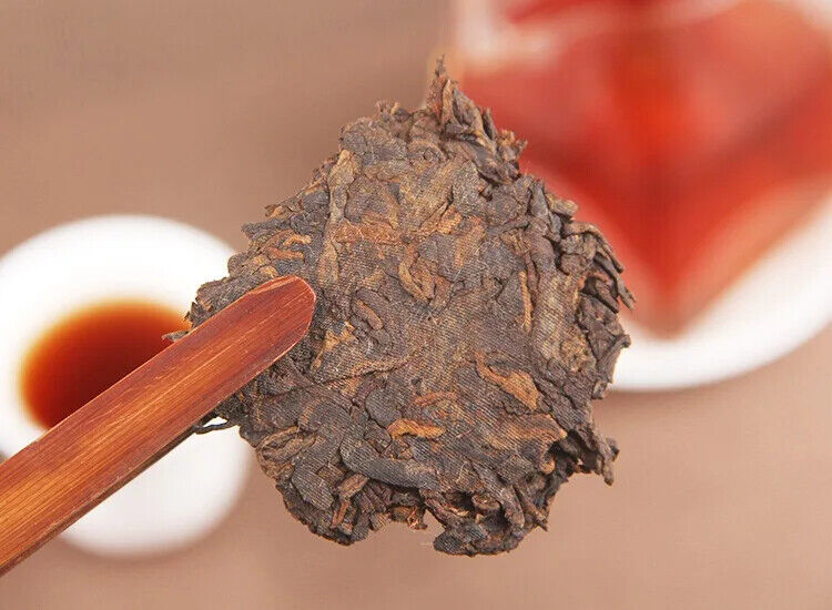 Pu'er Ripe Tea Golden Bud Lao Banzhang Tribute Tea Ancient Tree Ripe Pu'er Tea