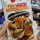 Fish Thai Snack Sesame Roasted Scallop Fillets Spicy Seafood Snack 40g * 3 Bags