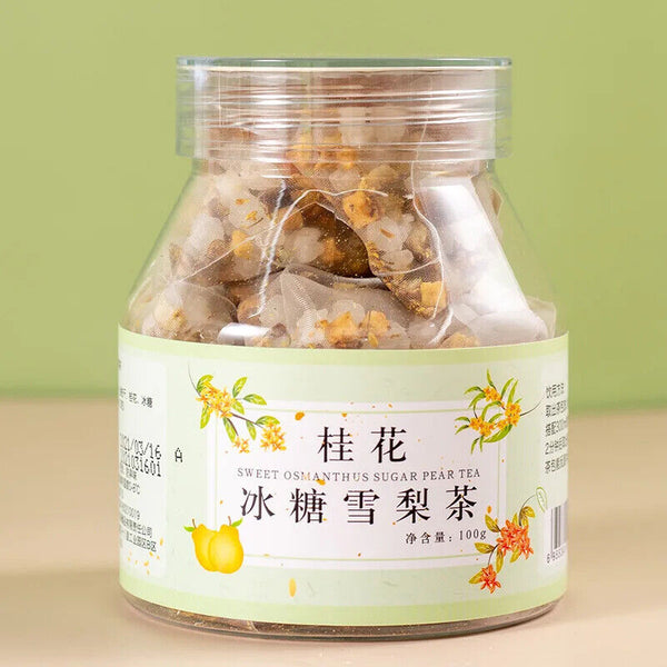 Herb Flower Tea Nourishing Lung and Throat Tea Osmanthus Snow Pear Fruits Tea