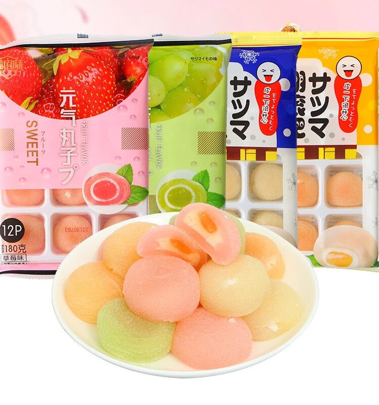 180g/bag Cassava Glutinous Rice Dim Snacks Fruit Flavored