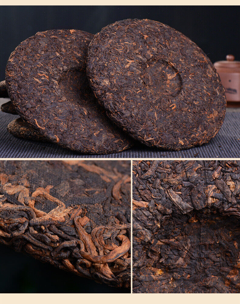 Yunnan Pu'er Ripe Tea Cake Bulang Mountain 300g Old Tree Tea Pu'er