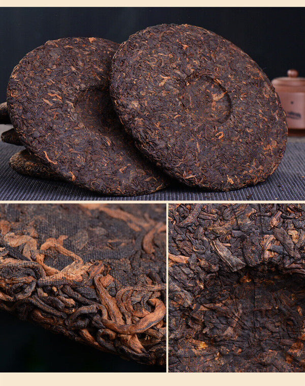 Yunnan Pu'er Ripe Tea Cake Bulang Mountain 300g Old Tree Tea Pu'er