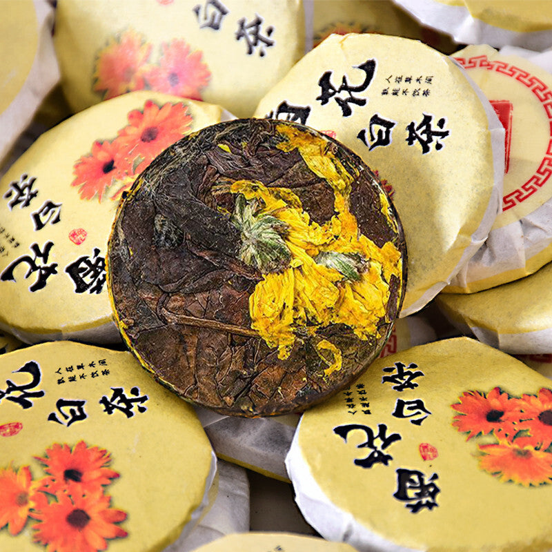 Chrysanthemum White Tea Cake Fuding White Tea Gongmei Golden Chrysanthemum Tea Secondary image