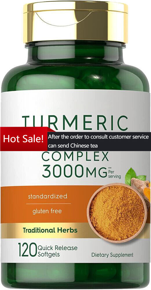 Turmeric Curcumin & Ginger Complex 3000mg | 120 Softgels | by Carlyle Main image