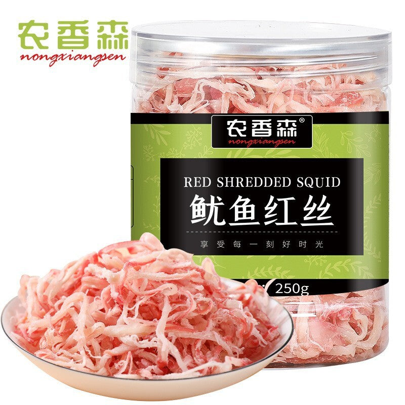 Nongxiangsen Dried Squid Strips 250g Ready to Eat Premium Seafood Snack