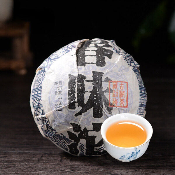 Husk Pu'er Green Tea Healthy Drink 500g Organic Pu-Erh Raw Tuocha Bamboo Shoot