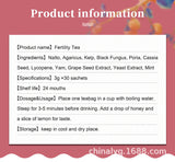 Detox Fibroid Support 30 Bags 3g Fertility Tea for Men and Women Womb