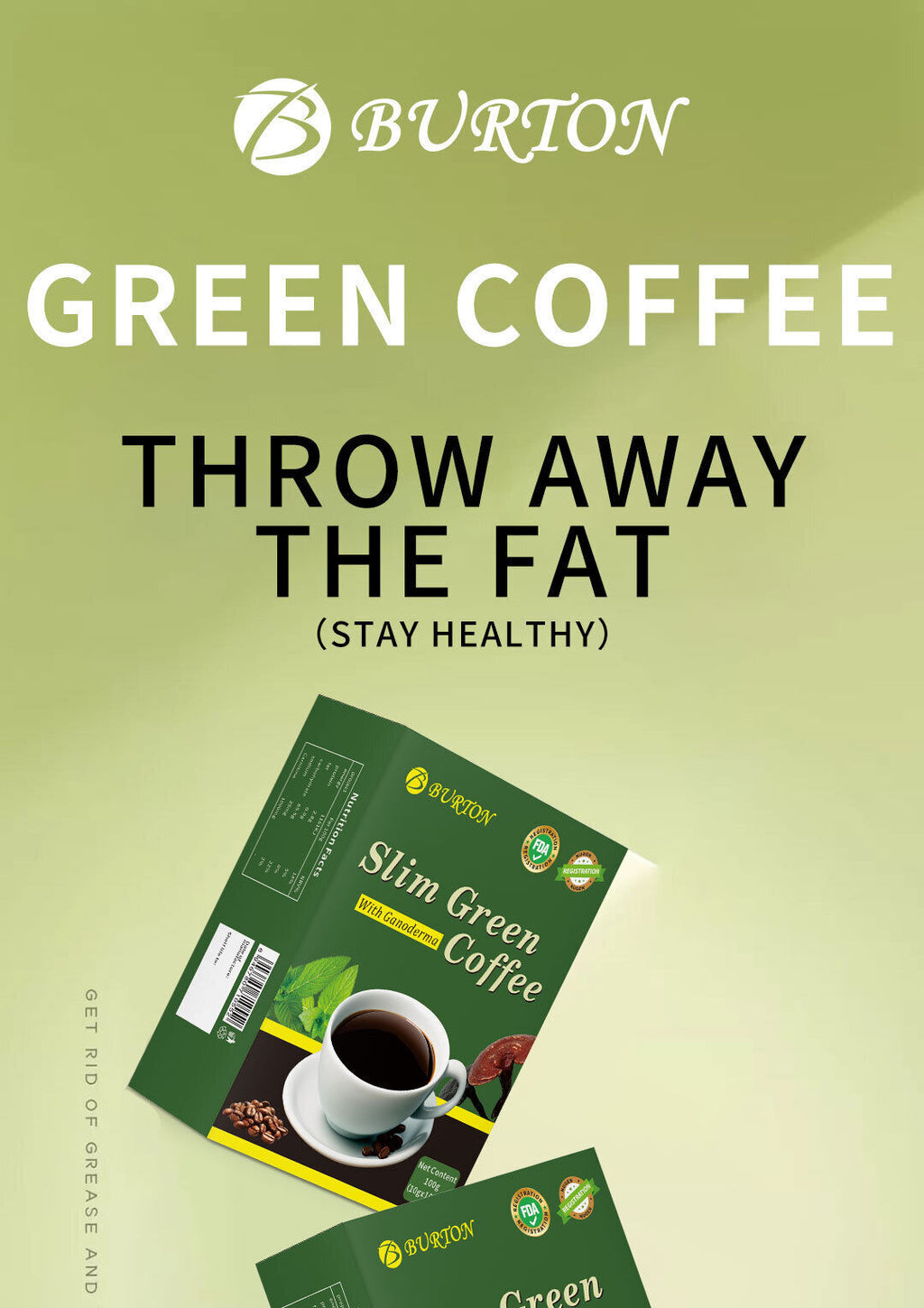 Fat Burn Instant Weight Loss Kaffee Abnehmen Grüner Kaffee 10g*20bags