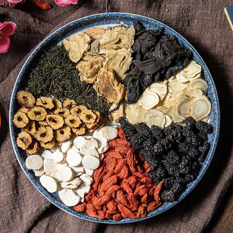 Thé au ginseng dix trésors Huang Jing thé aux fleurs mâles d'Eucommia Secondary image
