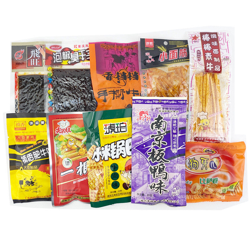 Chinese Specialty Snack Gift Pack - Spicy Strips & Childhood Favorites