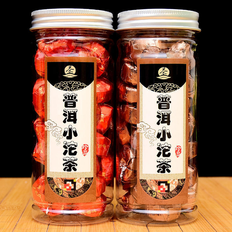 Pu'er Ripe Tea Mini Tuocha Glutinous Rice Flavor Yunnan Menghai Tangerine Peel