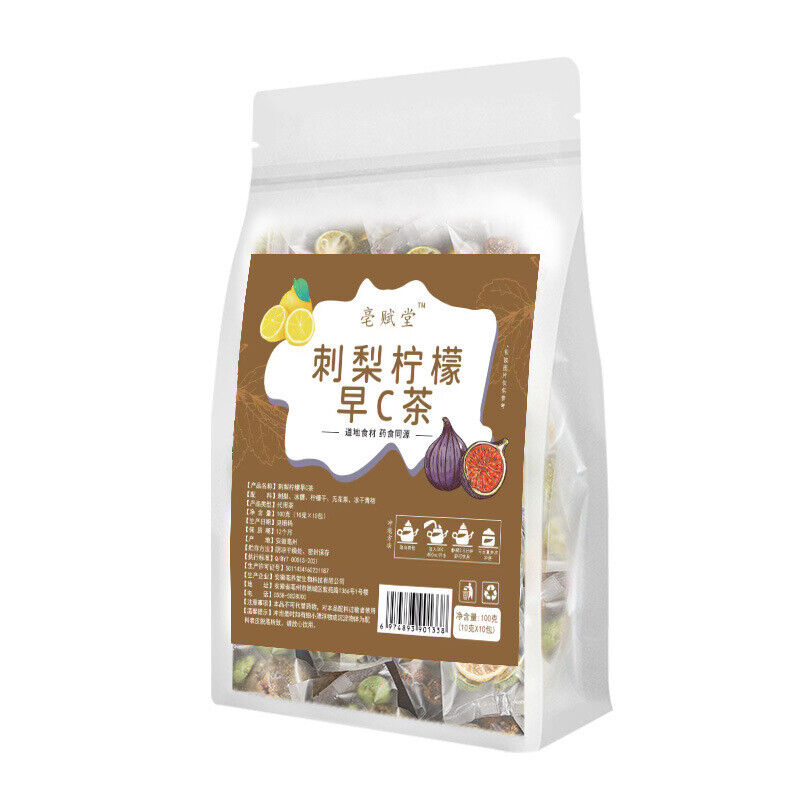 Rosa roxburghii black goji berry mulberry lemon slices combination tea