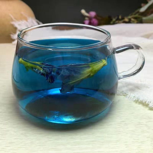 Getrocknete Schmetterlingserbsenblüten, blaue Schmetterlingsblüten, lose