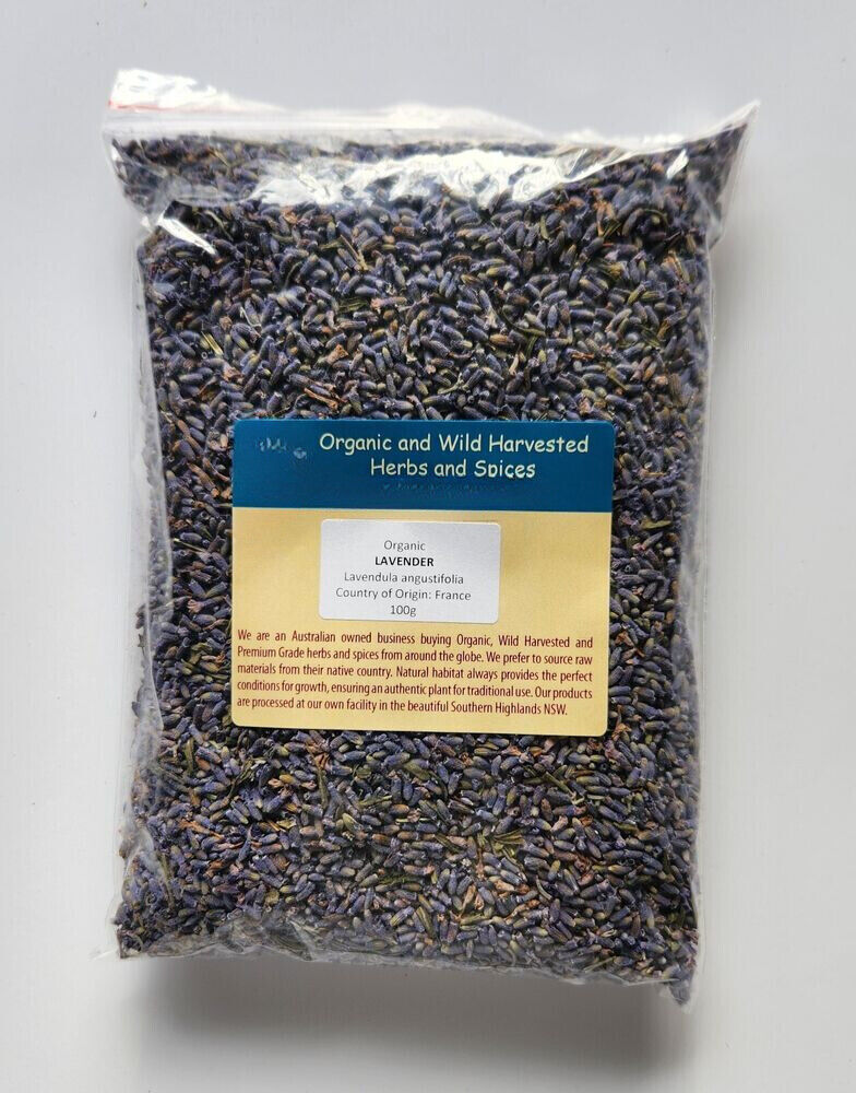 TISANE BIO LAVANDE 100g Fleur Lavendula angustifolia Herbe Séchée