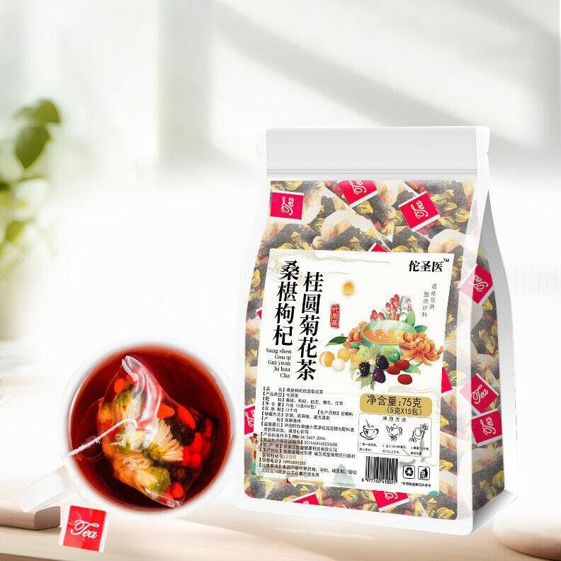 Mulberry Goji Berry Longan Chrysanthemum Tea, Mulberry Goji Berry Tea 150g