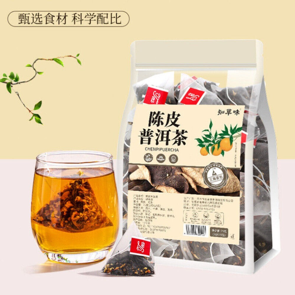 Tangerine Peel PuErh Tea 25 Pyramid Bags Herbal Wellness Main image