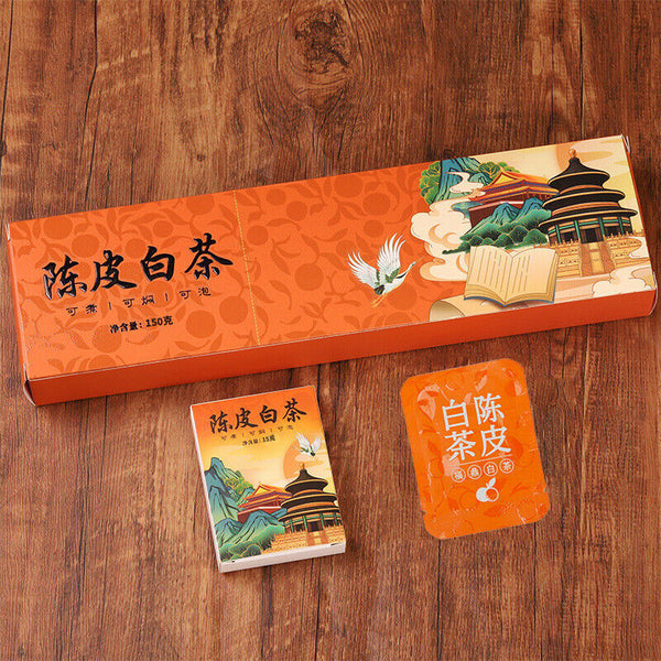 Fuding White Tea Small Square Piece Old Shoumei Gongmei Chenpi White Tea