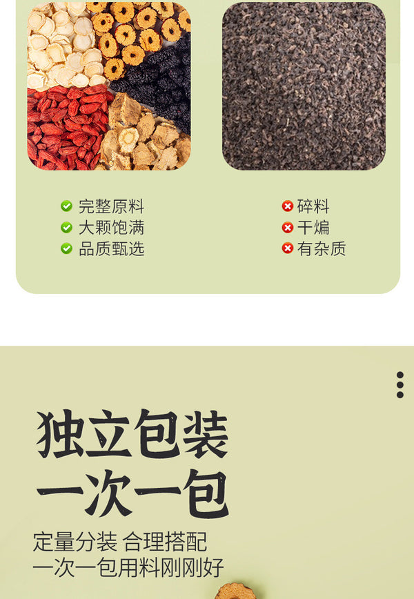 Jujube Maca Mulberry Blend Ginseng Five Treasures Tea