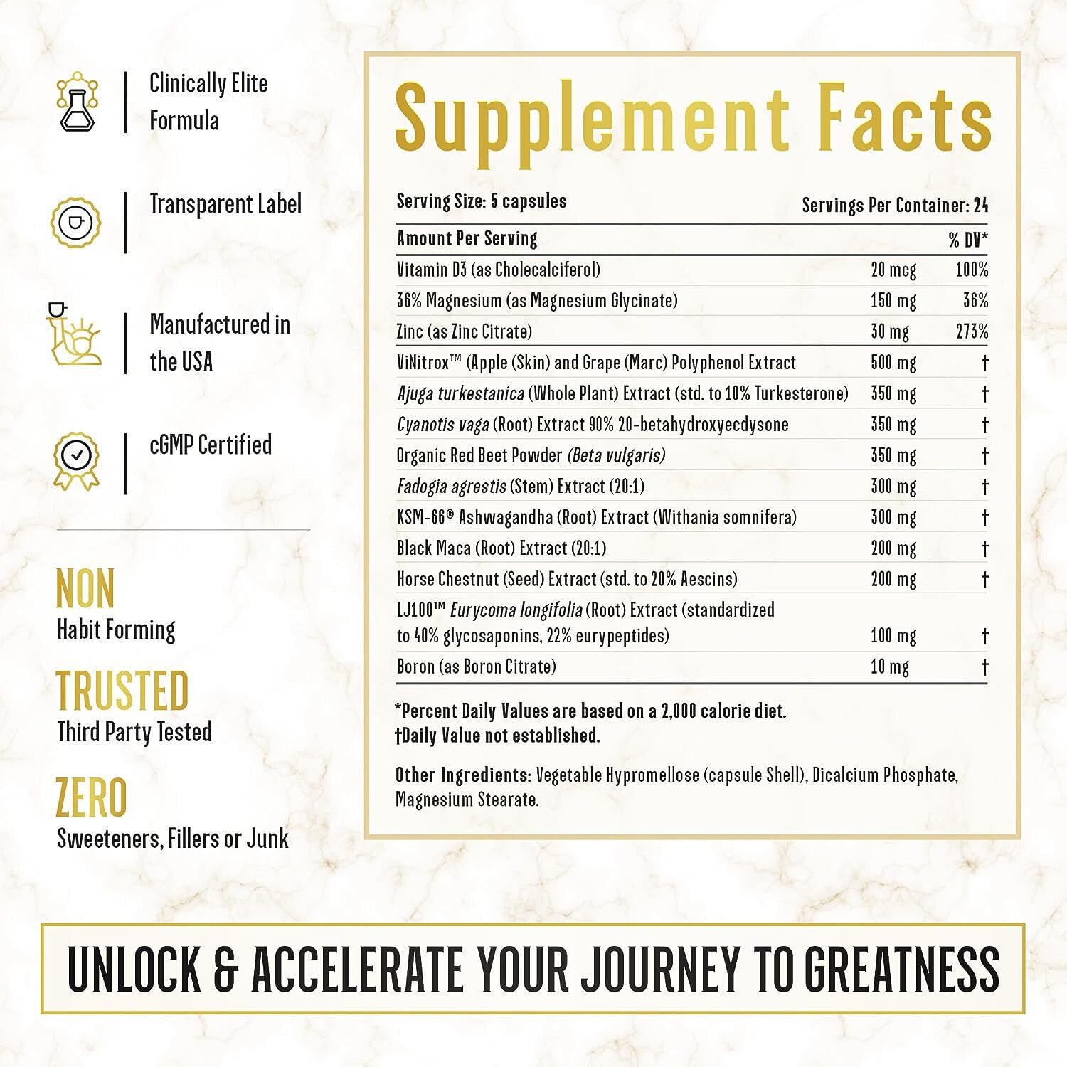 Natural Testosterone Booster - Increase Energy Improve Muscle Strength & Growth