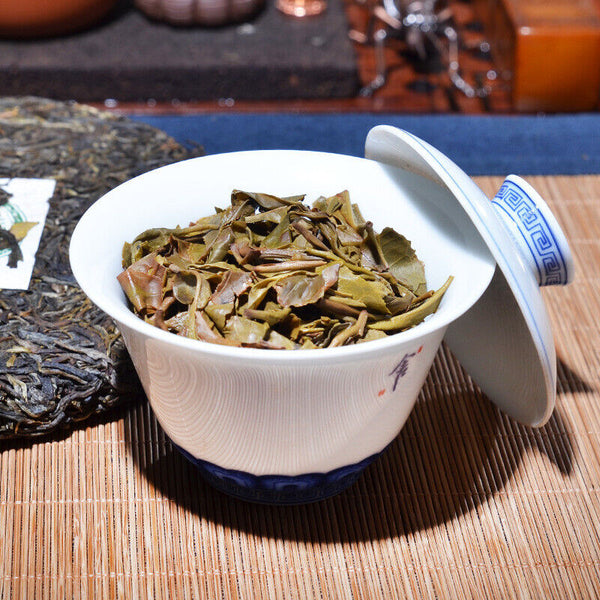 357g Yunnan Pu'er Raw Tea Cake Man Song Tea Cake 曼松茶饼