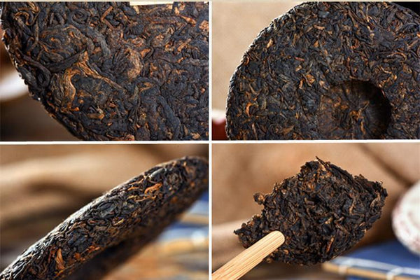 Yunnan Pu'er Ripe Tea Jinmao Gong Pu-Erh Tea Cake Brown Tree Ancient Black Tea