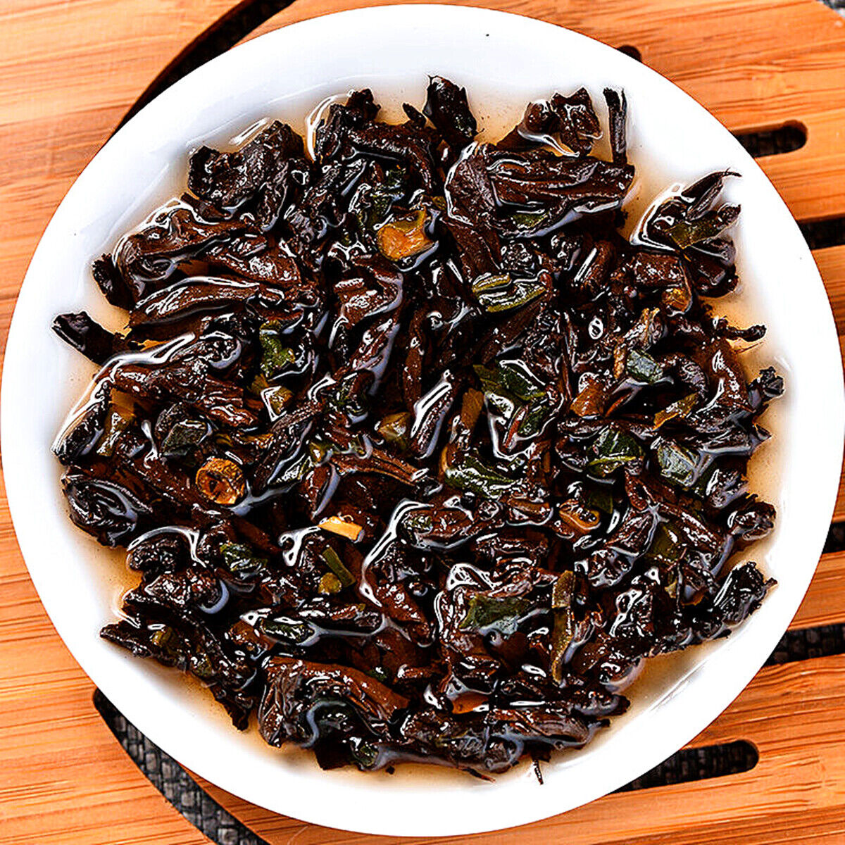 TeaPu'er Black Tea Healthy Drink 200g Mini Tea Cake Pu-Erh Ripe Tuocha Golden Bag