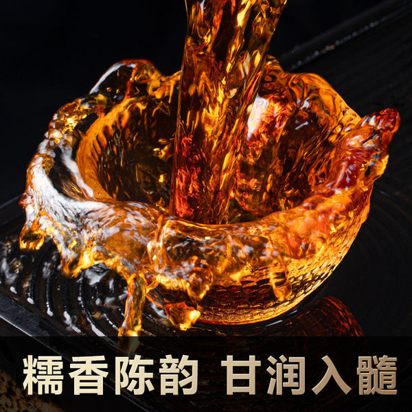 Tea Fossil Chen Xiang Broken Silver Puerh Tea Glutinous Fragrance Ripe Tea 400g