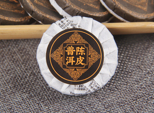 500g Yunnan Chenpi Pu'er tea cake citrus ripe tea black tea small jade cake